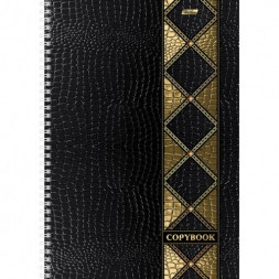 Тетрадь. 96 листов. КЛЕТКА. А4. HATBER. Серия Gold Style