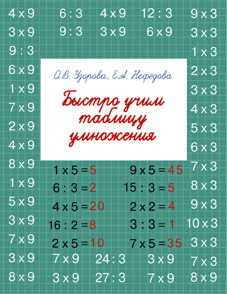 Быстро учим таблицу умножения. Узорова О.В.
