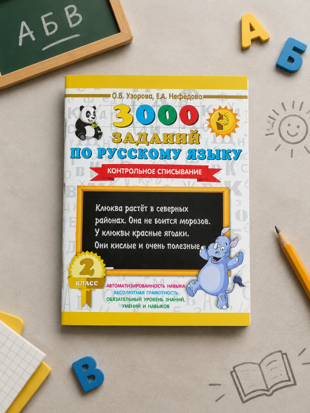 3000 заданий по русскому. 2 класс. Контрольное списывание.