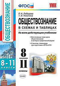 ОБЩЕСТВОЗНАНИЕ В СХЕМАХ И ТАБЛИЦАХ. 8-11 КЛАССЫ. ФГОС. Лебедева Р.Н.