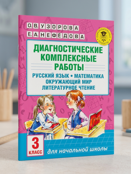 Диагностические комплексные работы. Русский язык. Математика. Окружающий мир. Литературное чтение. 3 класс. Узорова О.В.