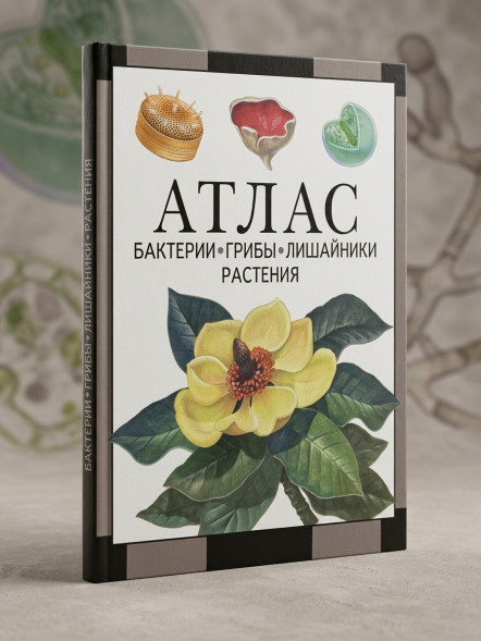 Бактерии, грибы, лишайники, растения : атлас