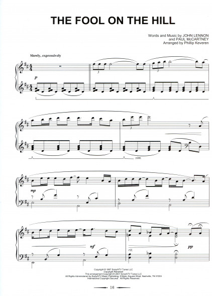 The Beatles (фортепиано, средние и старшие классы)