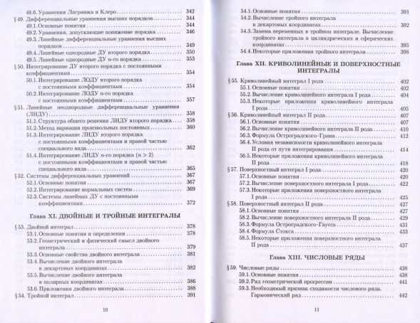 Конспект лекций по высшей математике. Полный курс