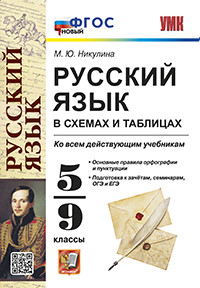 РУССКИЙ ЯЗЫК В СХЕМАХ И ТАБЛИЦАХ. 5-9 КЛАССЫ. ФГОС. Никулина М.Ю.