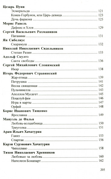 Балетные либретто : краткое изложение содержания балетов