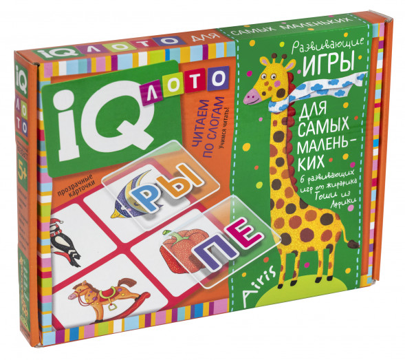 IQ Лото для малышей 5+ Читаем по слогам. Учимся читать!
