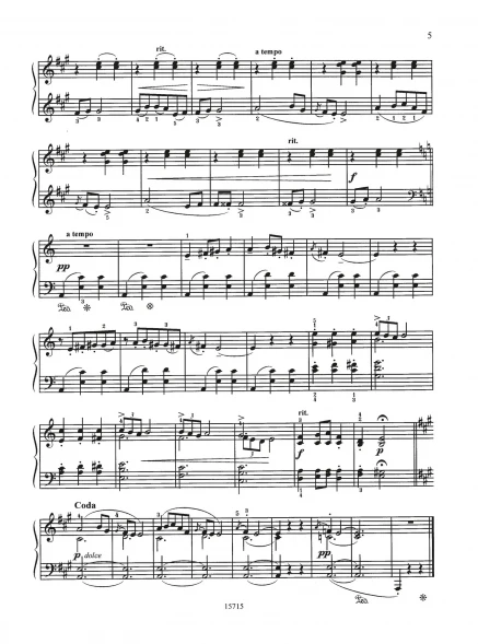 Избранные лирические пьесы : для фортепиано. Выпуск 1