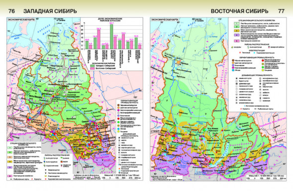 Атлас по географии Росии. 8-9 класс